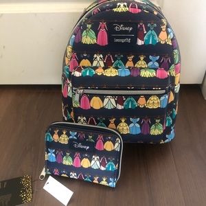 Loungefly Disney Princess Dress Backpack Set